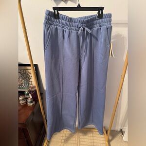 Blogilates Women's Travel Trouser High-Rise Wide Leg Sweatpants -
Steel Blue L